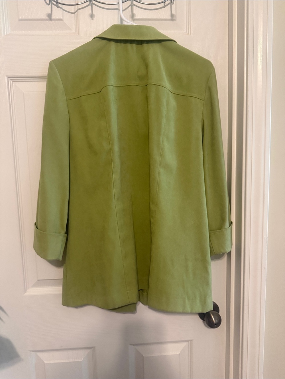 JM Collection Green Button-Front Utility Jacket - Picture 5 of 5